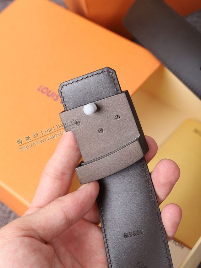 LV皮帶 經典LV腰帶系列 路易威登棋盤格男士腰帶  xfp2107